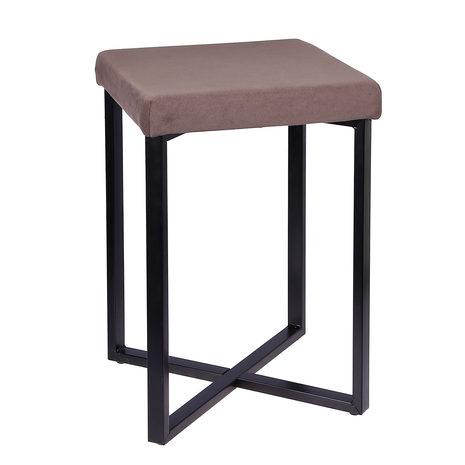 Табурет ЗМИ Торонто, 33х33х48 см, темно-серый/черный