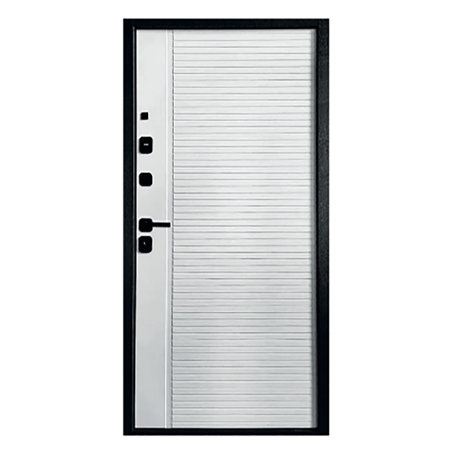 Дверь металлическая 10 см TD10-2 860х2050 ЛЕВАЯ пан графит серый/пан белый Форпост*1