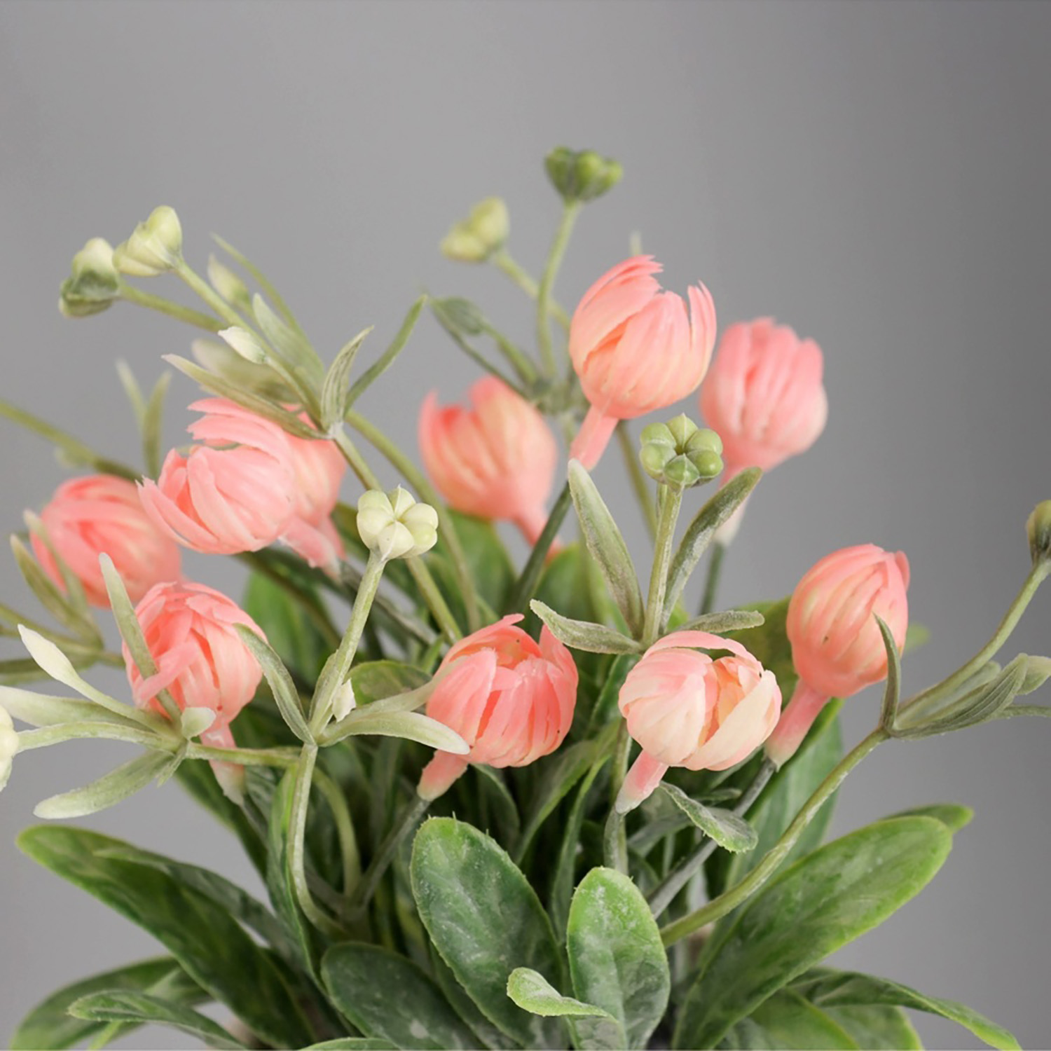 Искусственный цветок в горшке «Краспедия шаровидная», 8×19 см, МИКС