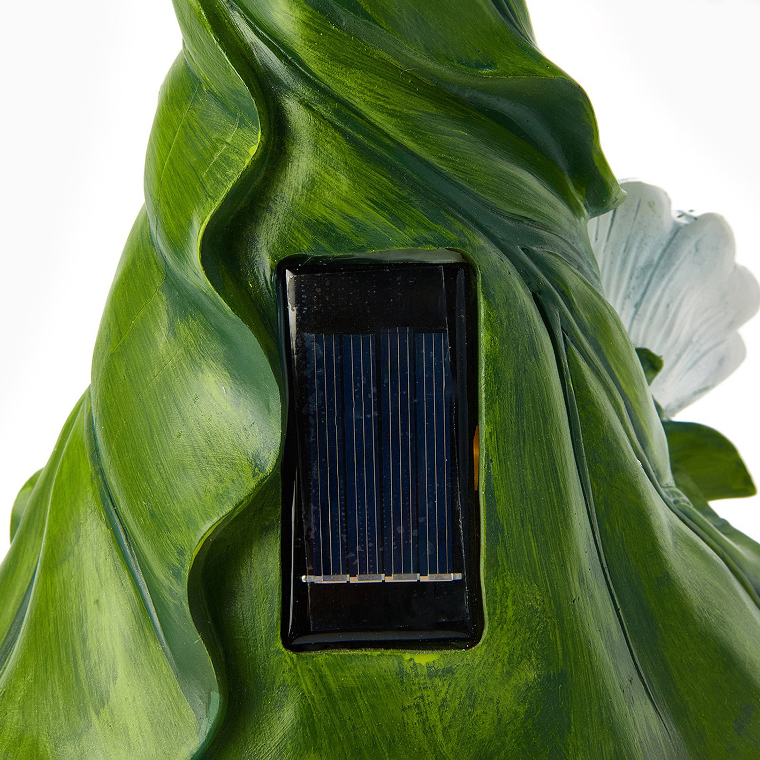 Садовая фигура с подсветкой "Гном с цветочком" 20х17х31.5см  10824129