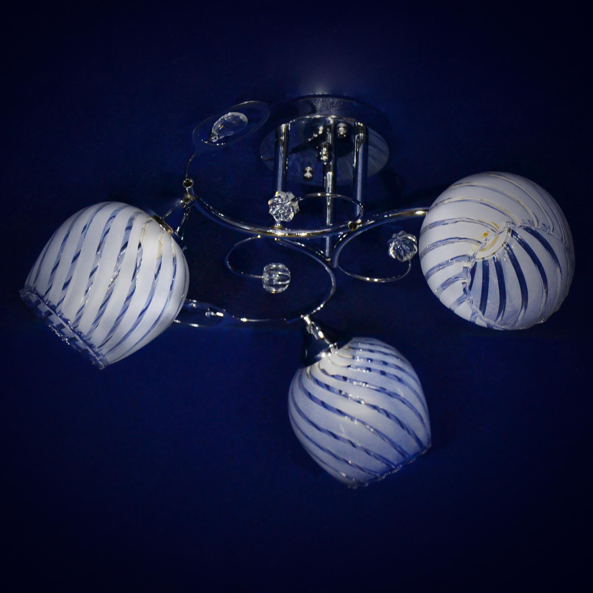 Люстра Verner Lighting А2376/3, 40 Вт, Е27, 3 лампы, хром