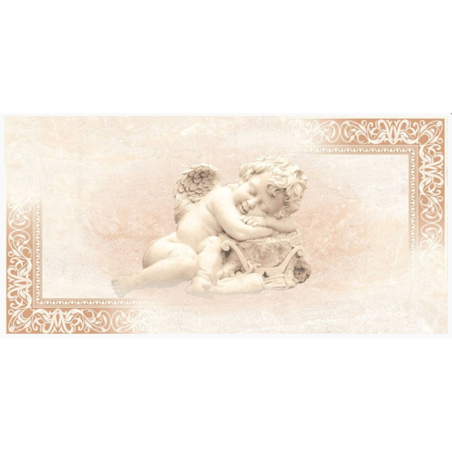 яяяДекор Травертин Андриатика 1 ангел 500*250 2550-107-01 VINCHI *1/8