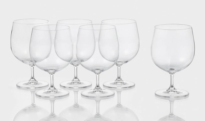 Набор бокалов стекло  "BOHEMIA" "Пион" 380мл 6шт д/пива 40976/380  "KRYSTALEX" *1/8