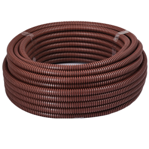 Труба ПВХ гофро с зонд. d20мм(25м) Темное дерево *1 Труба ПВХ гофро с зонд. d20мм(25м) Темное дерево *1