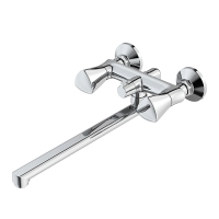 Смеситель для ванны IDDIS Bounce, длинный излив, двухвентильный