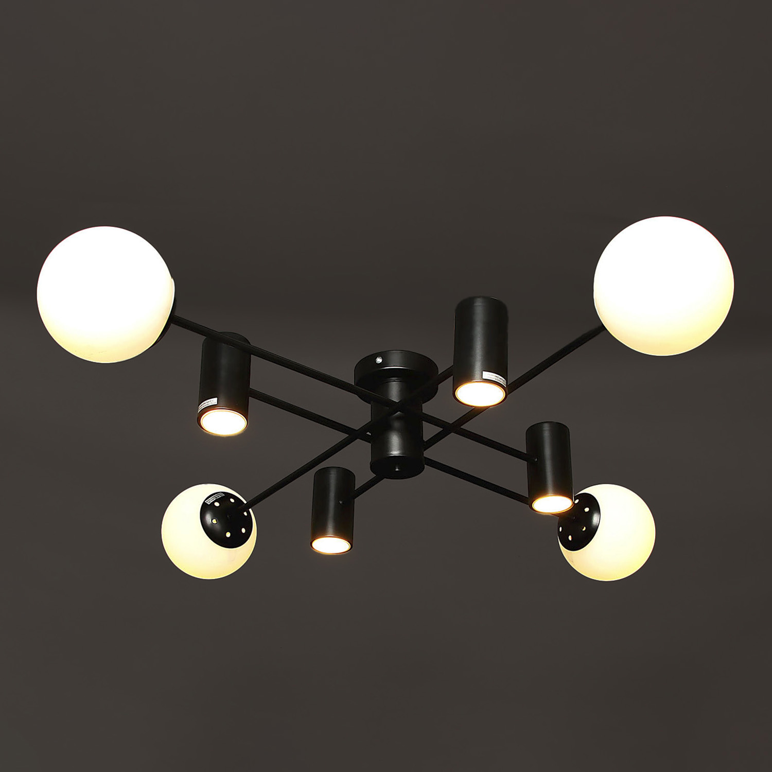 Люстра 74585-0.3-4+4A 4+4х40Вт+7Вт S=24м2 *1