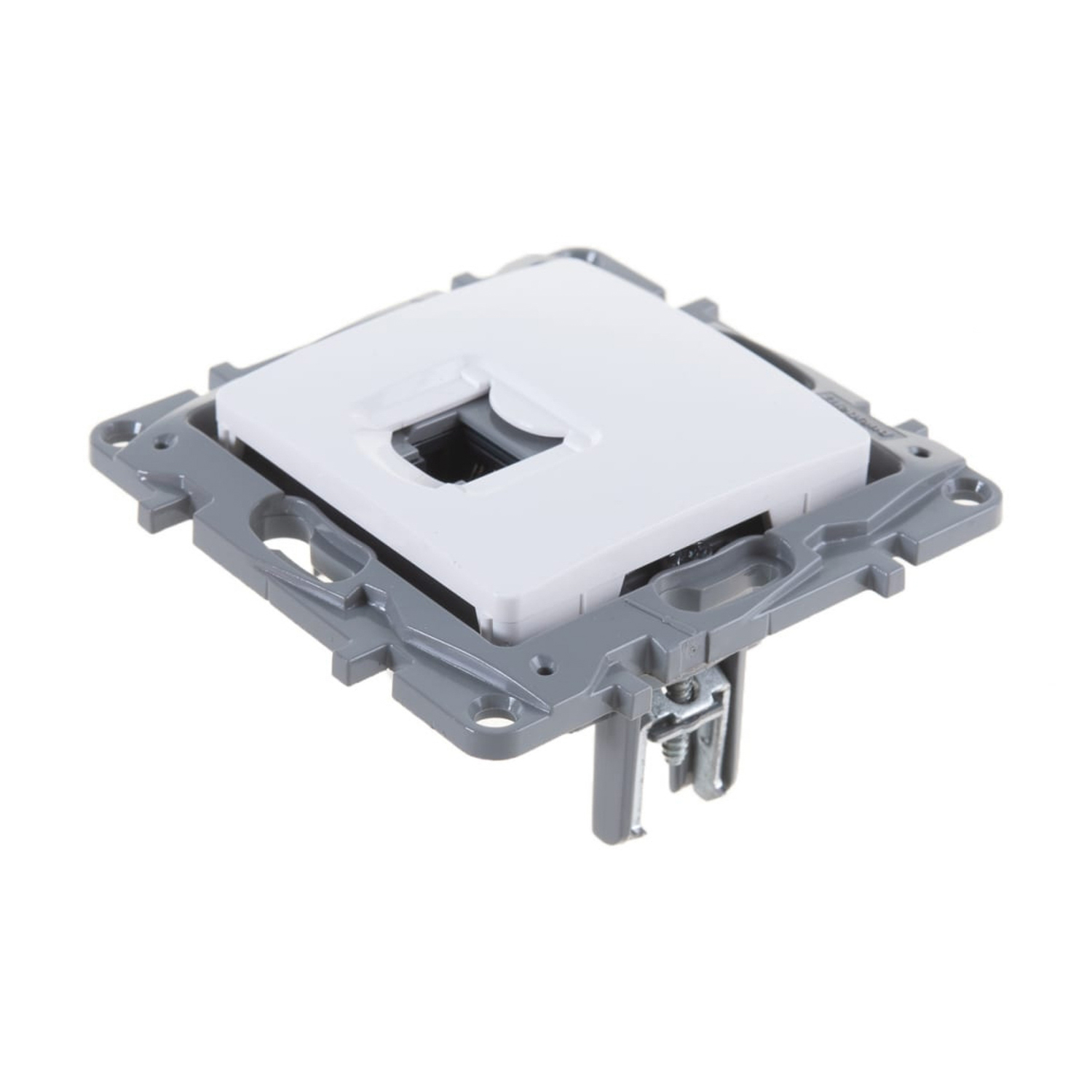 Механизм розетки информ. 1-м СП Etika RJ45 CAT.5 UTP бел. Leg 672241