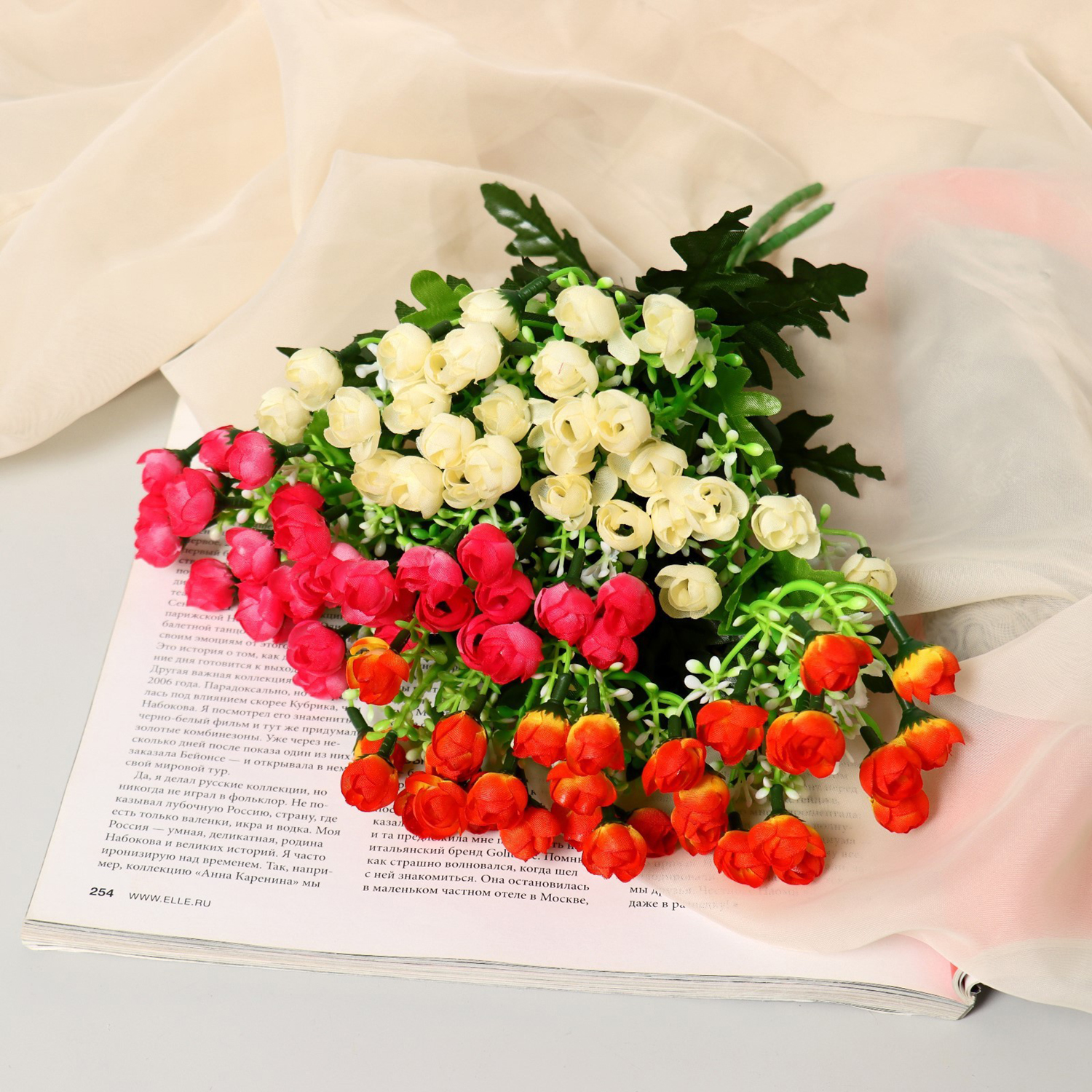 Букет "Роза Клер галант" 24 см, микс 9229341