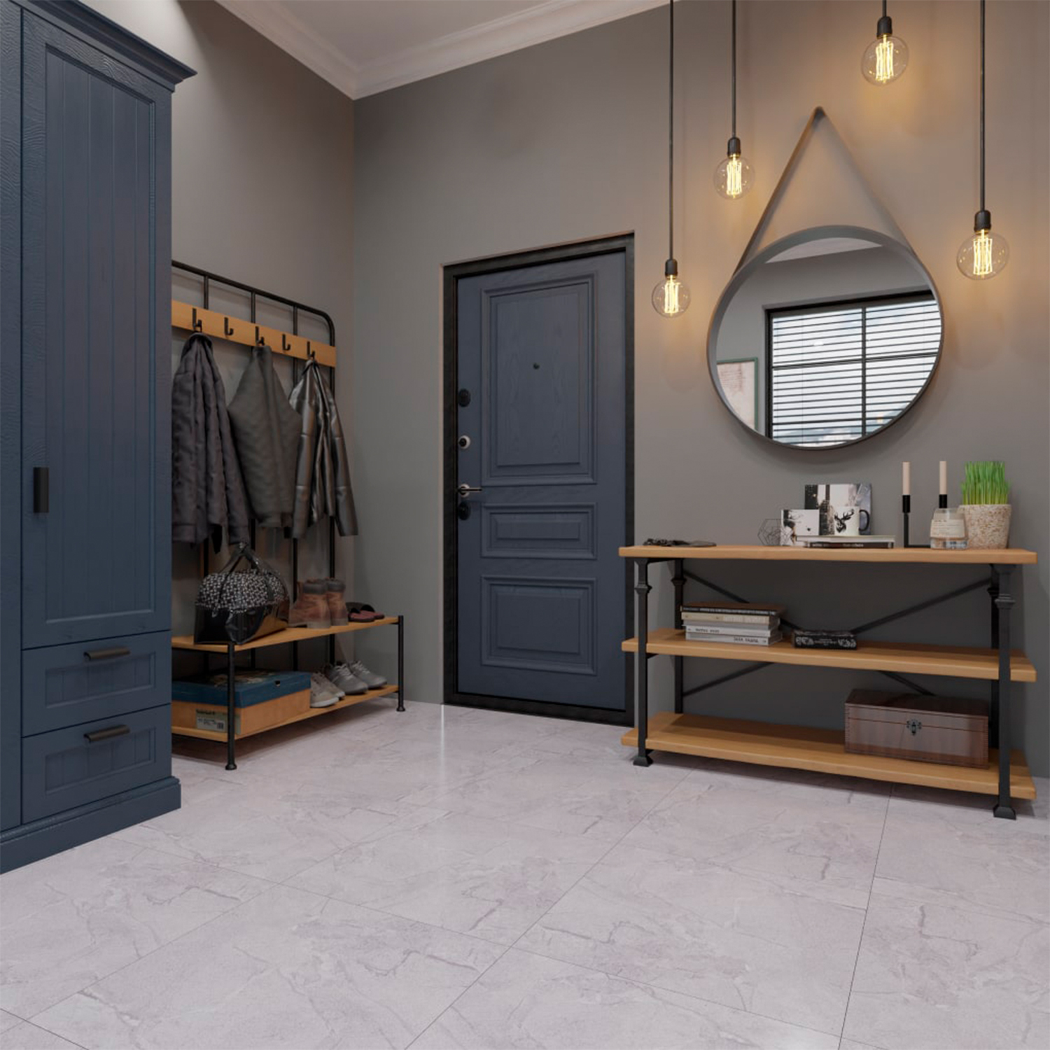 Керамогранит 1.44 м² Primavera Манарага TP66M08, 600x600x9 мм, серый Керамогранит 1.44 м² Primavera Манарага TP66M08, 600x600x9 мм, серый