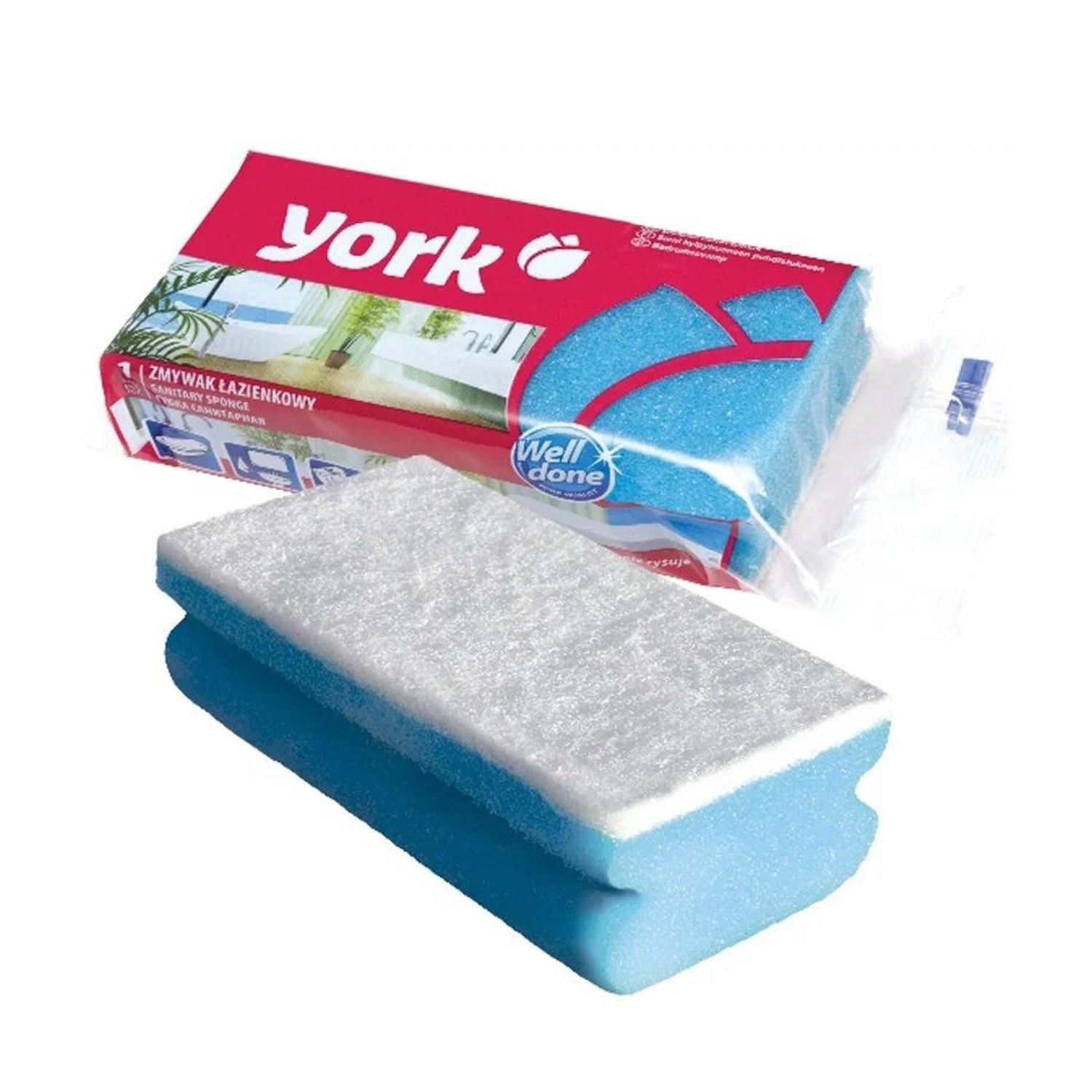 Губка д/уборки санитарная 135х70х43мм арт.030080 ("YORK") *1/30 Губка д/уборки санитарная 135х70х43мм арт.030080 ("YORK") *1/30