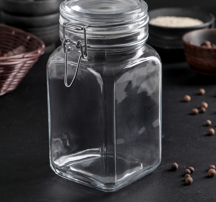 Банка для продуктов стекло "Кремлин" 1,3л  97628 "Pasabahce" *1/6 Банка для продуктов стекло "Кремлин" 1,3л  97628 "Pasabahce" *1/6