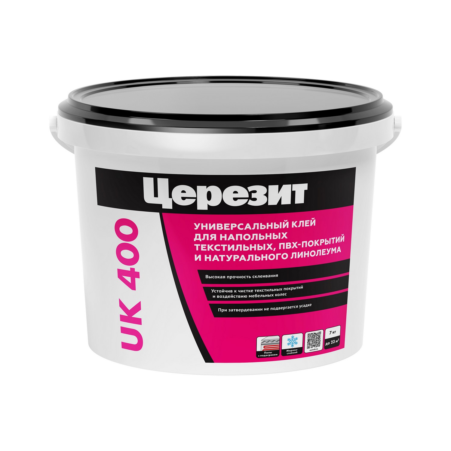 Клей универсальный Церезит UK 400, для текстиля и ПВХ, 7 кг Клей универсальный Церезит UK 400, для текстиля и ПВХ, 7 кг