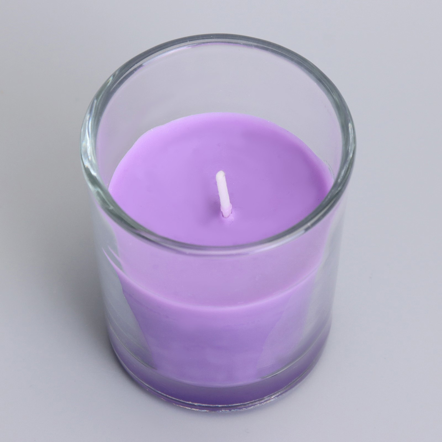 Свеча  ароматическая в стекле 5х6см, Лаванда и ментол   9788473