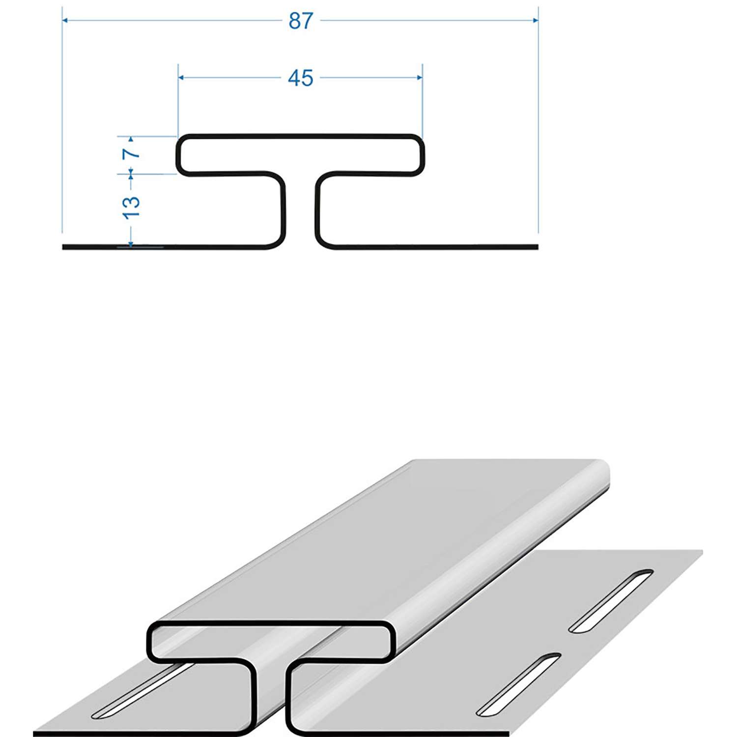 Профиль Н PREMIUM Сливки (3м) Дёке