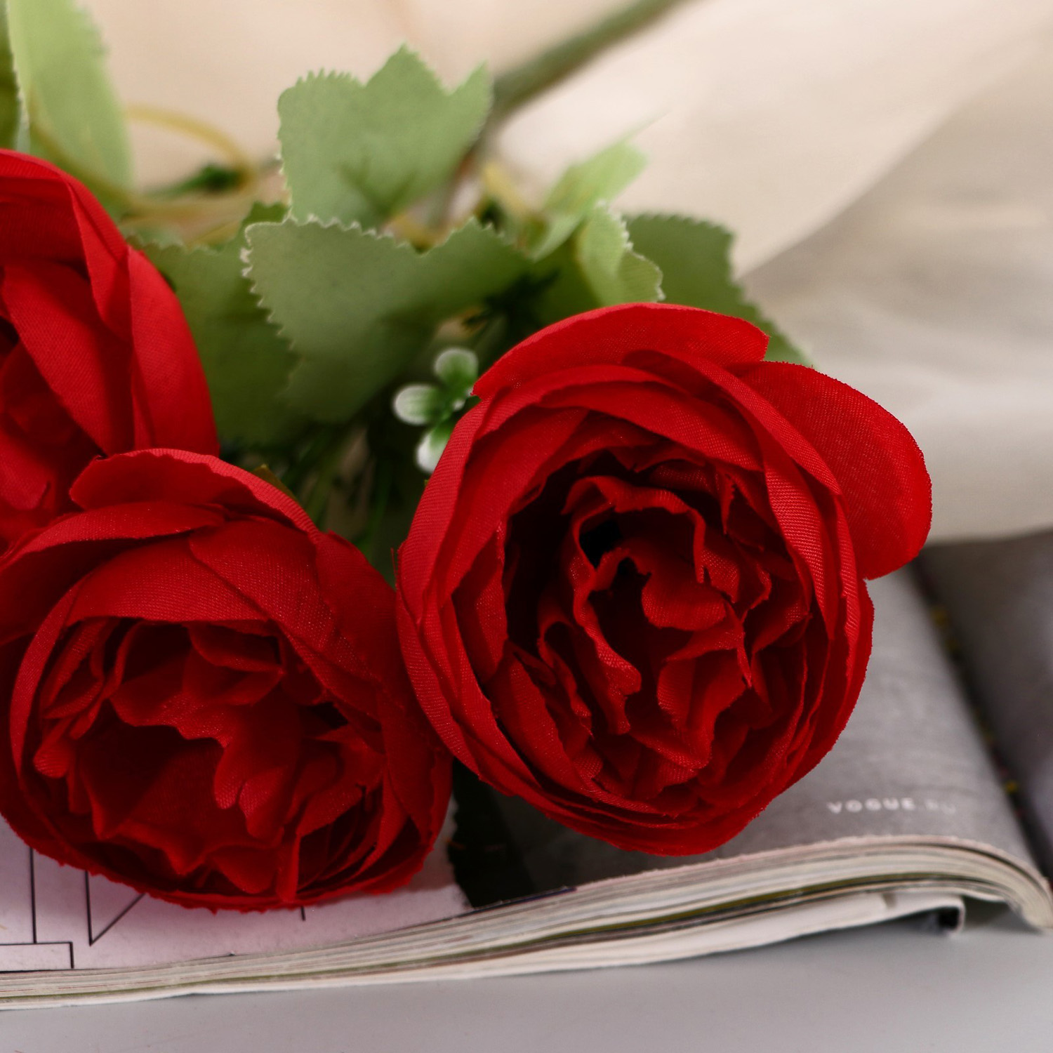 Букет искусственный «Камелия галант», 5×26 см, МИКС