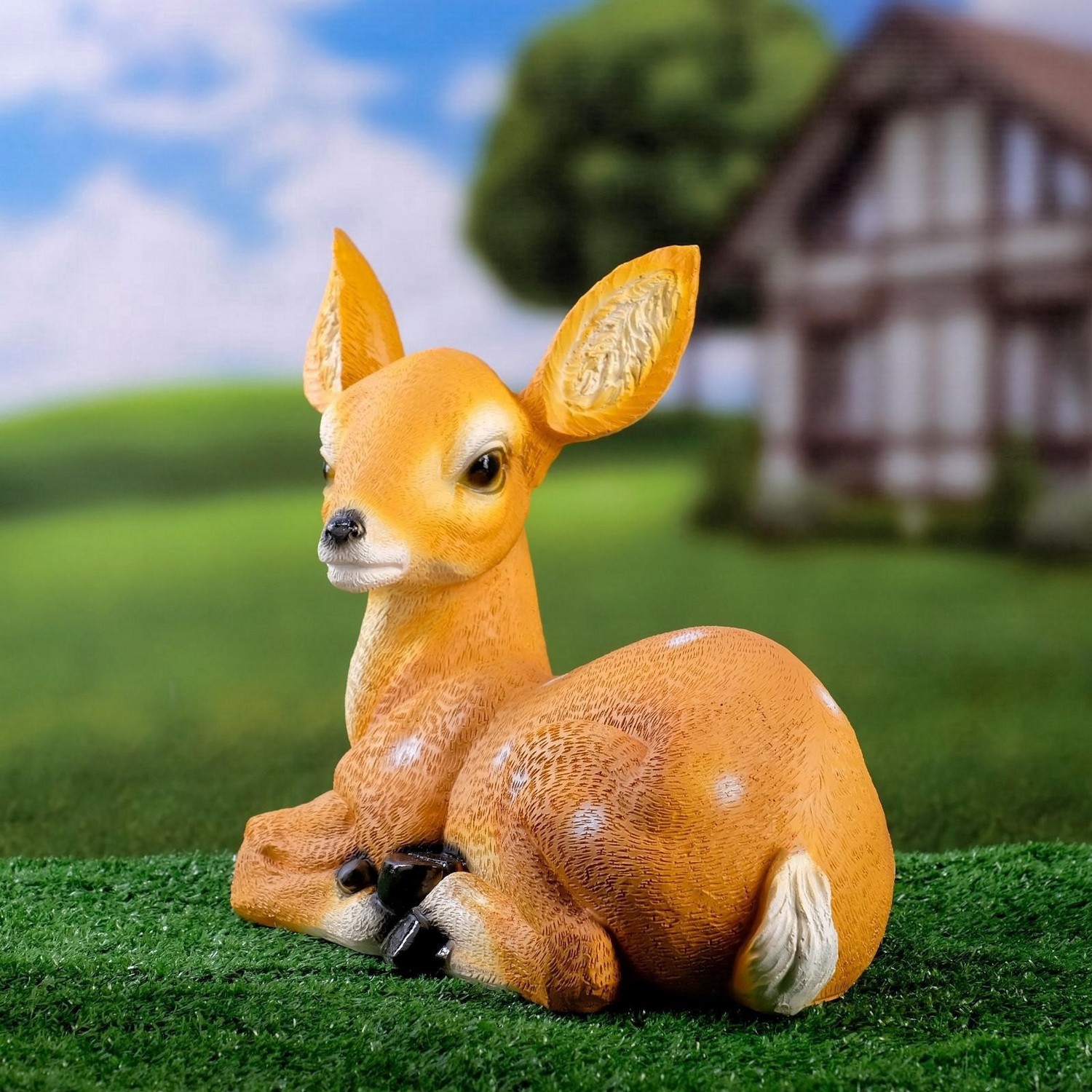 Садовая фигура "Олененок лежит" 27х37см 5390228