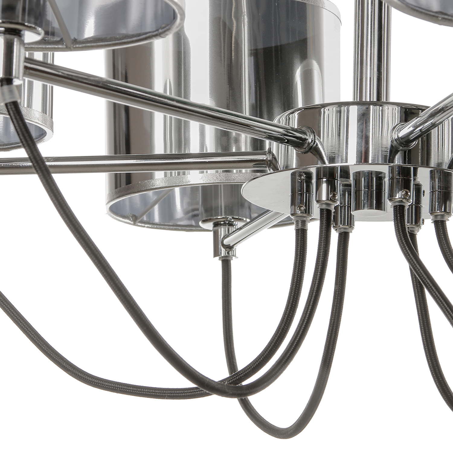 Люстра MW-Light, E14, 6 ламп, 40 Вт, цвет хром