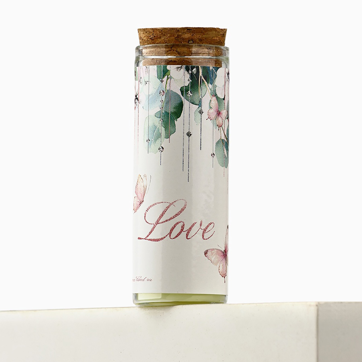 Свеча в колбе Love, 8×3 см, 10649418