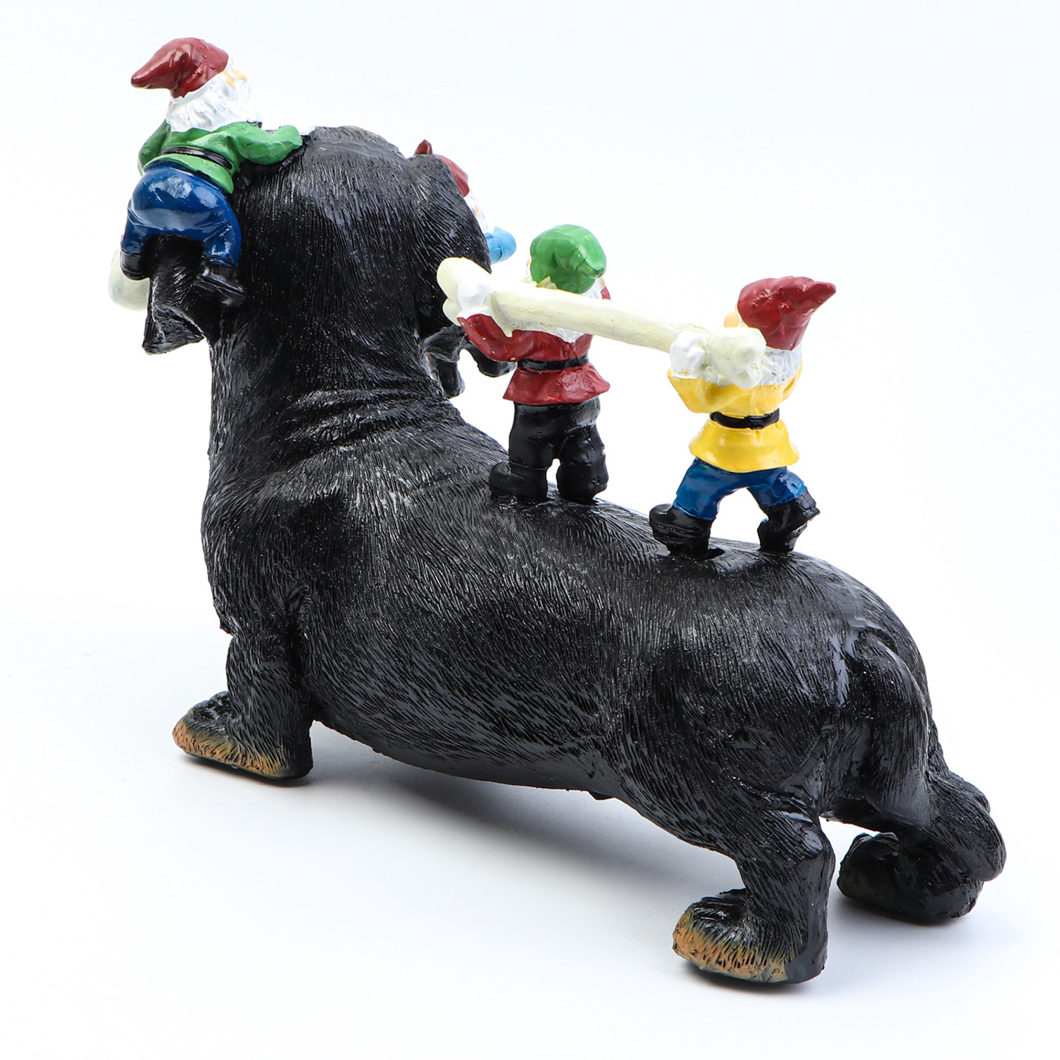 Садовая фигура "Такса с гномами" 20х9х15см  10815589