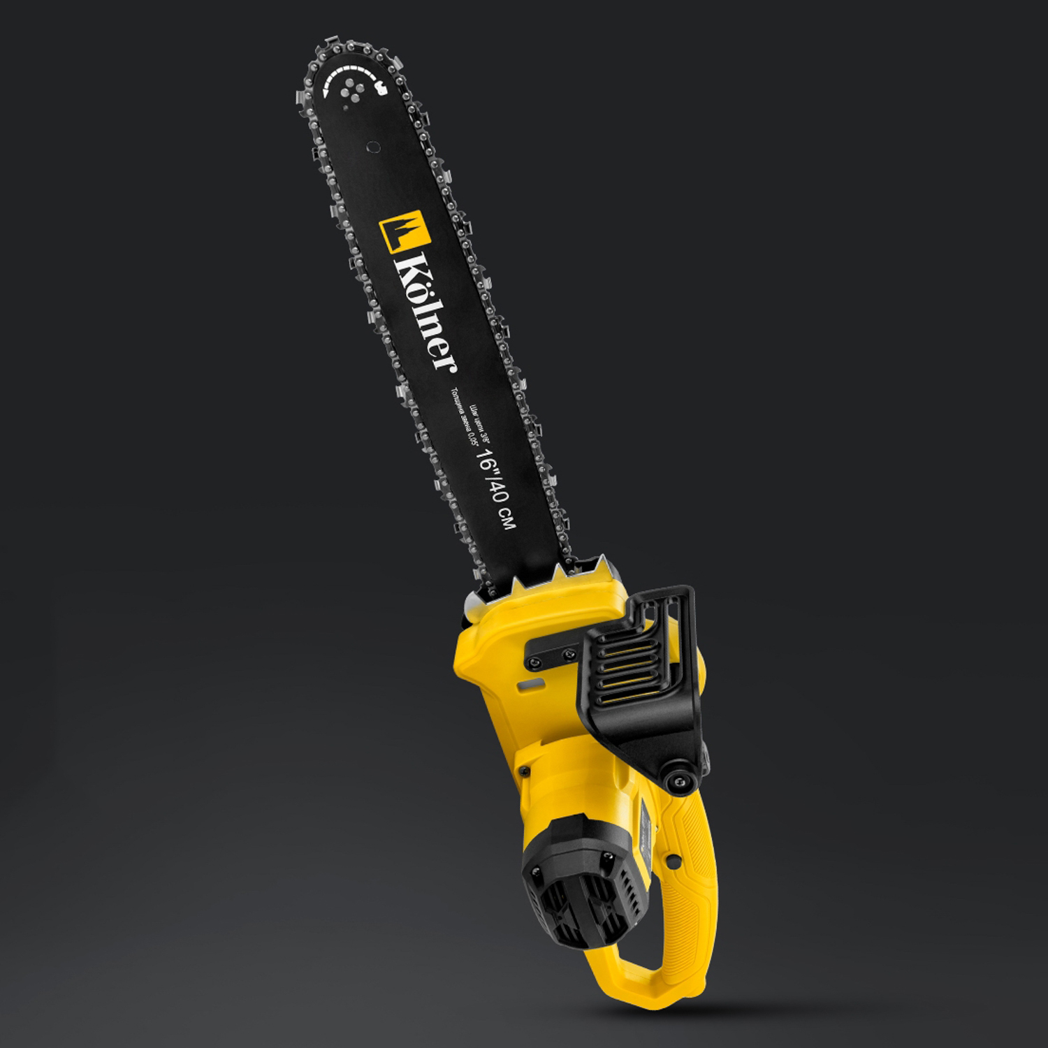 Пила цепная электрическая 1800Вт шина40,0см цепь59зв. шаг3/8" паз1,3мм KECS 40/1800 KOLNER *1/4