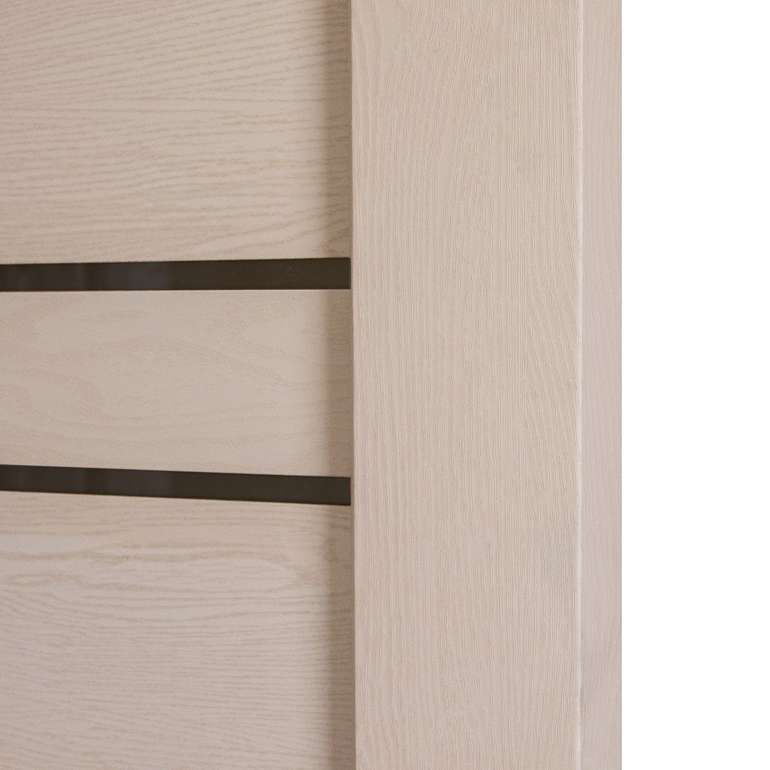 Дверное полотно остекленное Двери Гуд L3 Soft, 2000х700х37 мм, бронза матовое/ясень латте