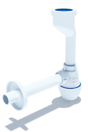 Сифон для писсуара "Ани" с выходом на 32 и прямой трубой U1003 *1/30