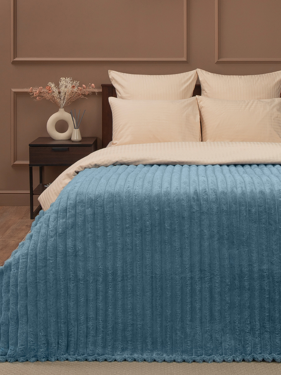 Плед 200*220см фланель крупный рубчик синий TF FNJR BL7 034/2022 NC Absolute *1 Плед 200*220см фланель крупный рубчик синий TF FNJR BL7 034/2022 NC Absolute *1