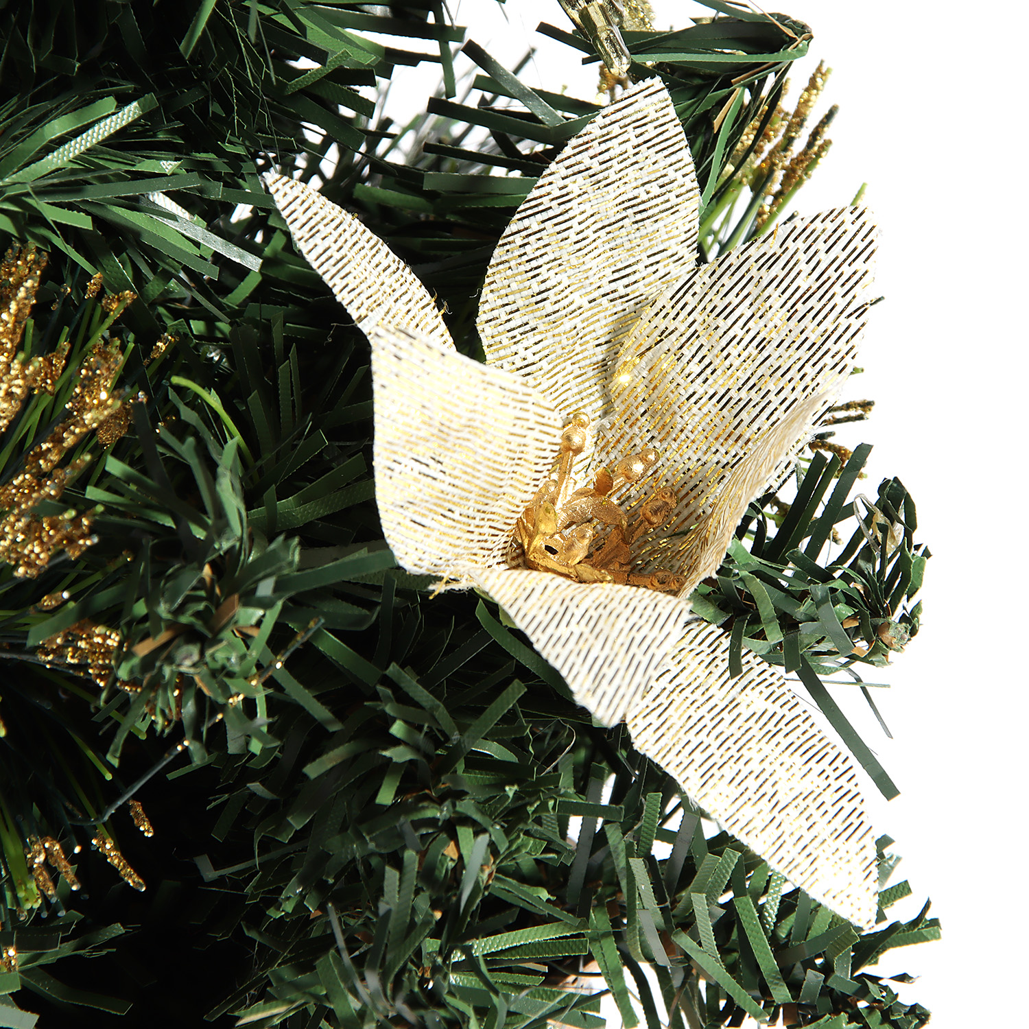 Елка декоративная Зимнее волшебство «Снежинка», 20 см, зеленый