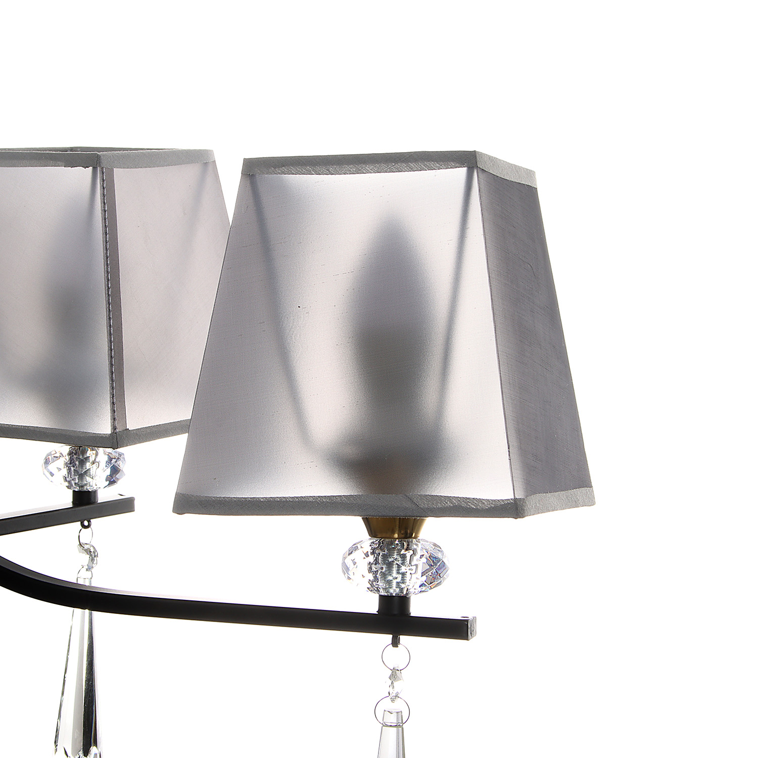 Люстра NH6444/5 BK+COP 5*40W E27 220V (d-630; h-515/770)  VERNER LIGHTING *1