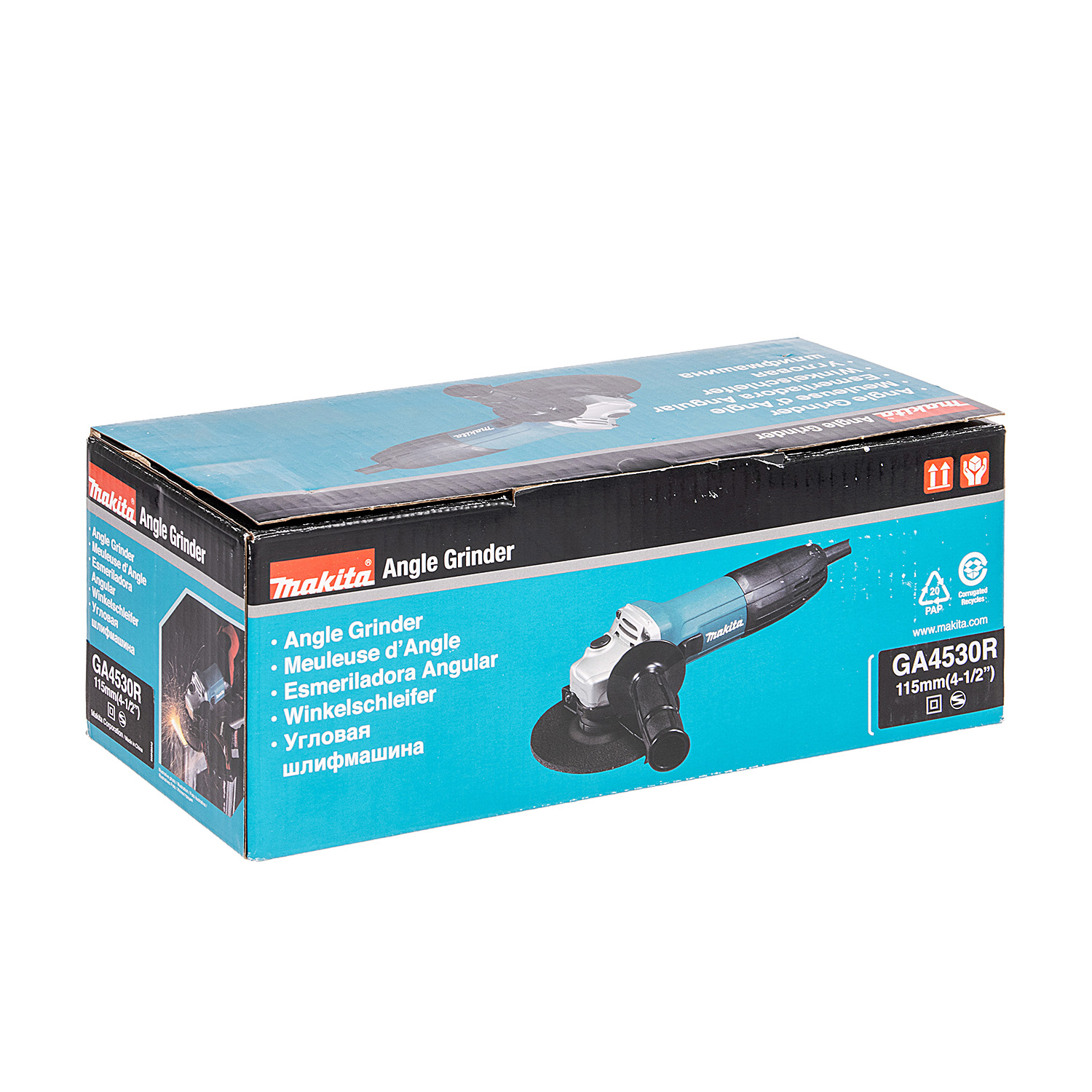 Шлифмашина угловая 115мм  720Вт 11000об/мин плавный пуск М14 GA4530R MAKITA *1/4
