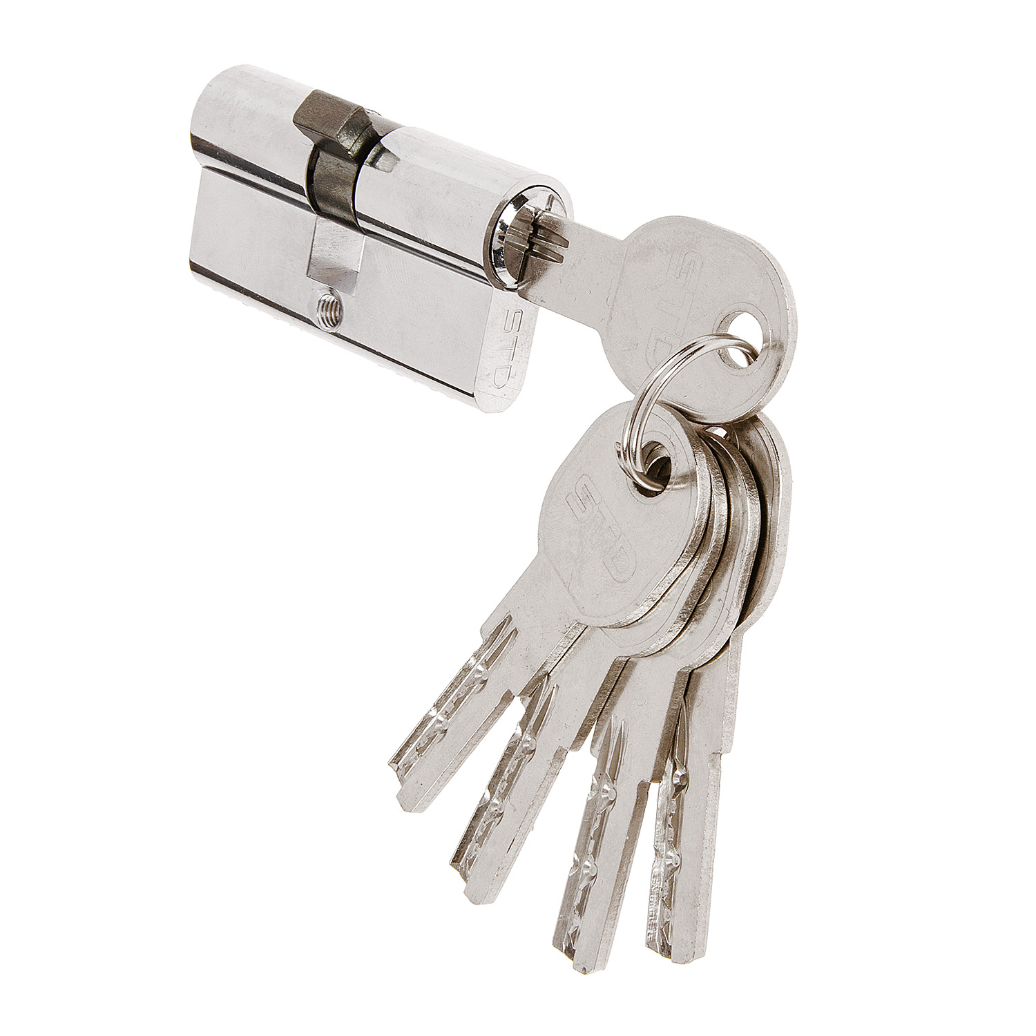 Замок врезной 70мм хром N107 Нора-М *1/20