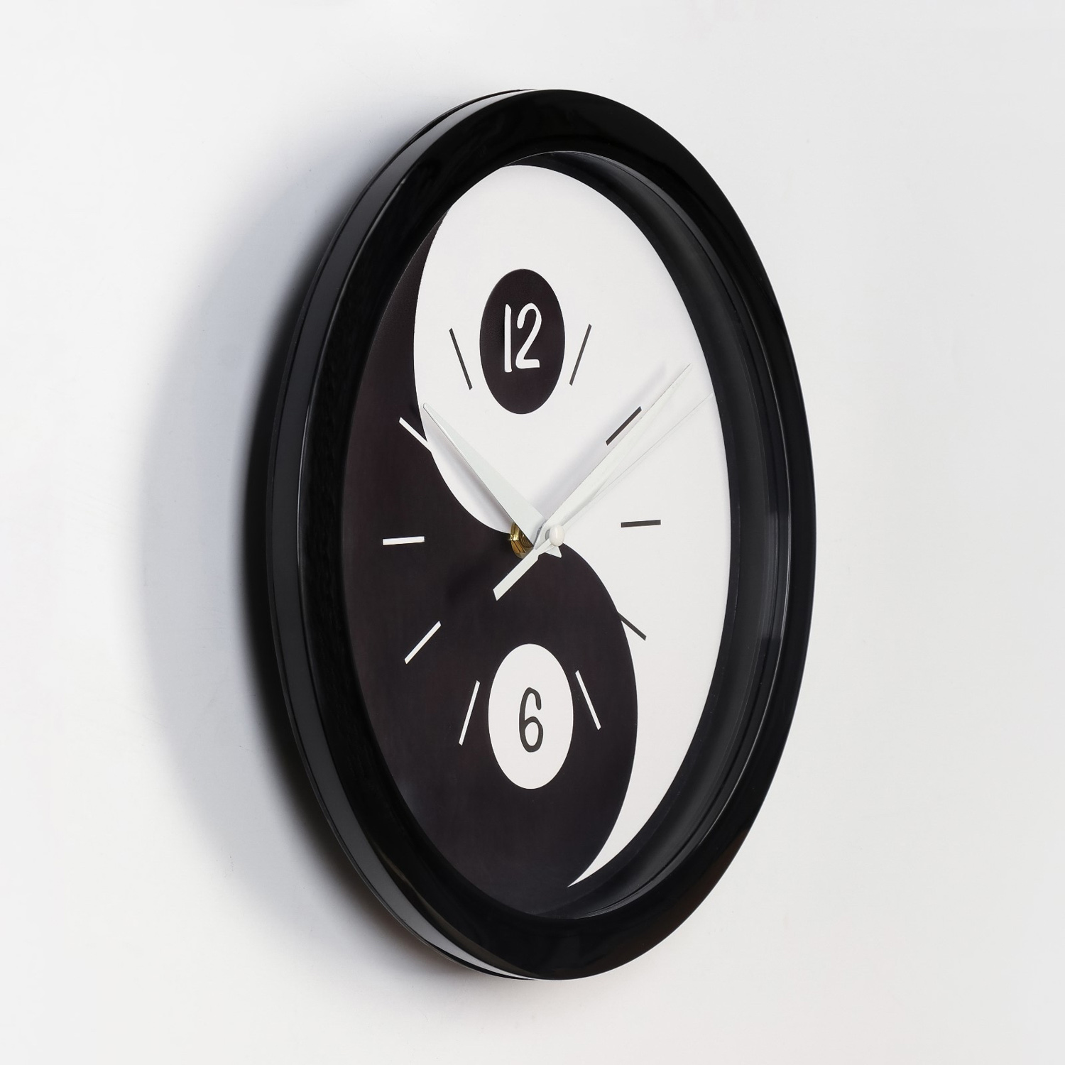 Часы настенные, серия: Интерьер, "Инь Янь", плавный ход, d-28 см 9347607