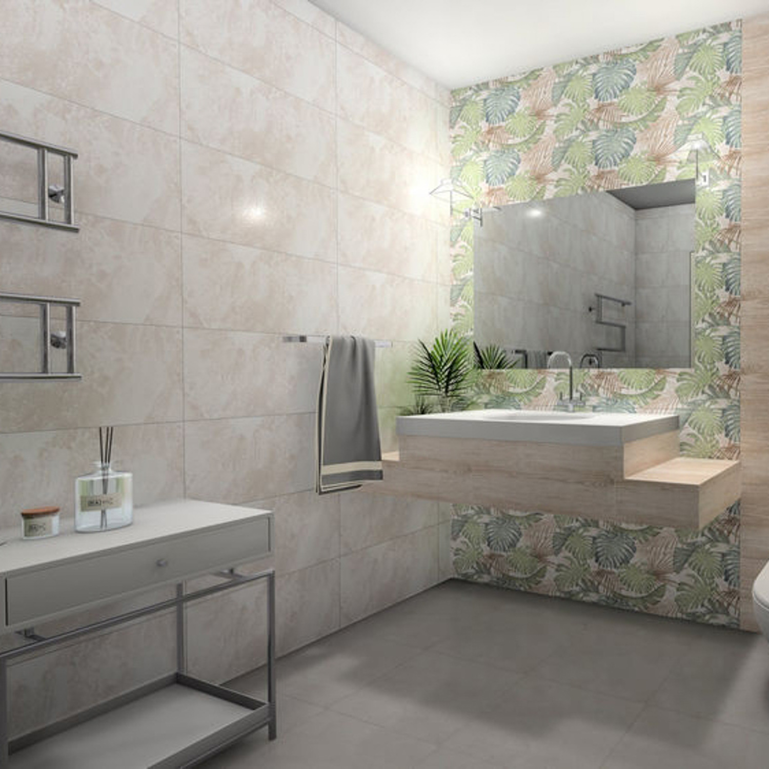 Плитка 60х30 см настенная 1.62 м² Axima Гавана, светло-бежевый Плитка 60х30 см настенная 1.62 м² Axima Гавана, светло-бежевый