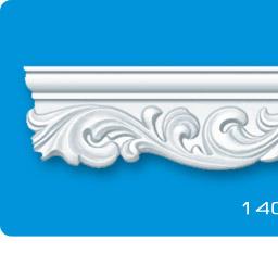 Плинтус потолочный ЛАГОМ 14014 1,3м (подходит для натяжного потолка) *60