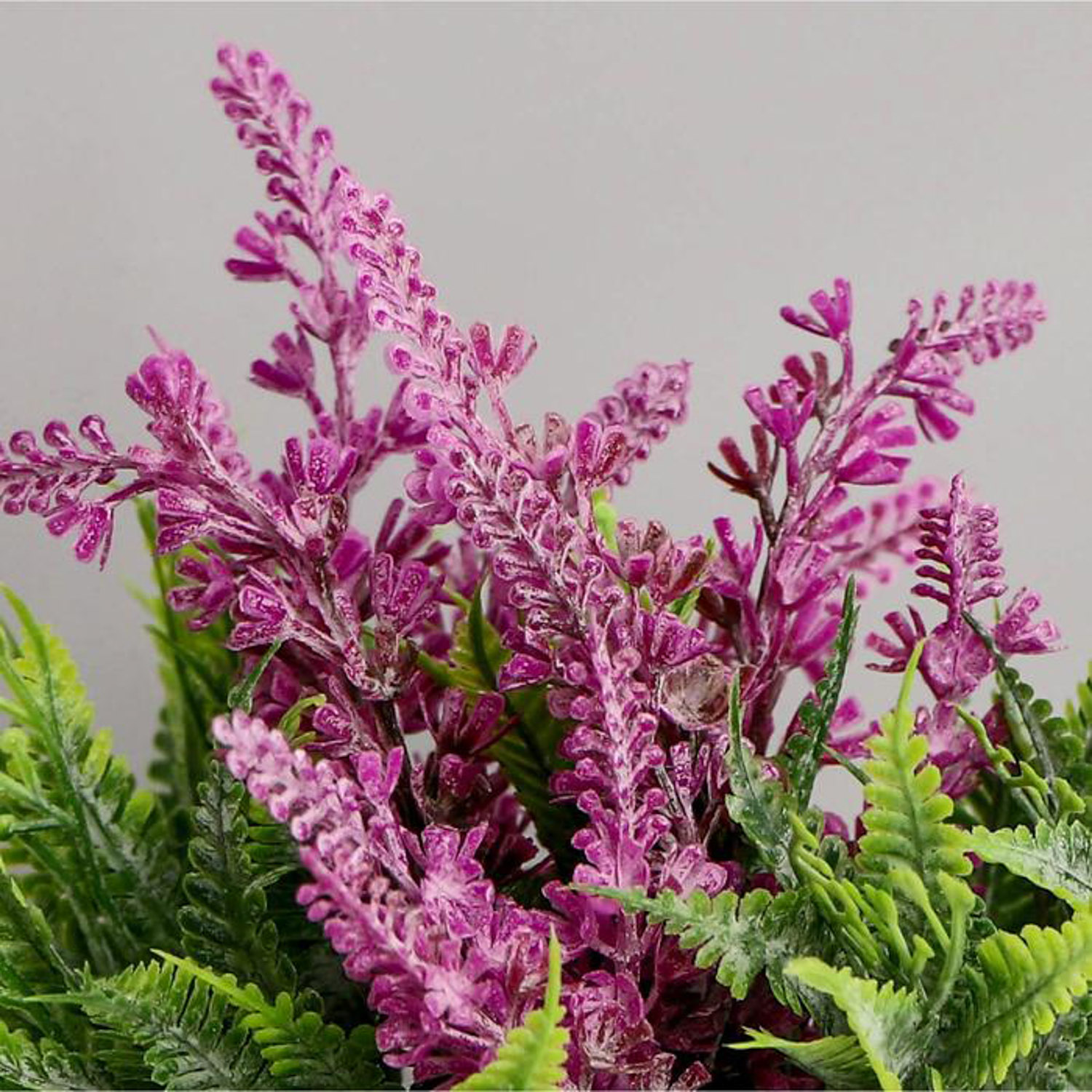 Бонсай в горшке "Лаванда с папоротником" 6,5*12 см, микс 4453393