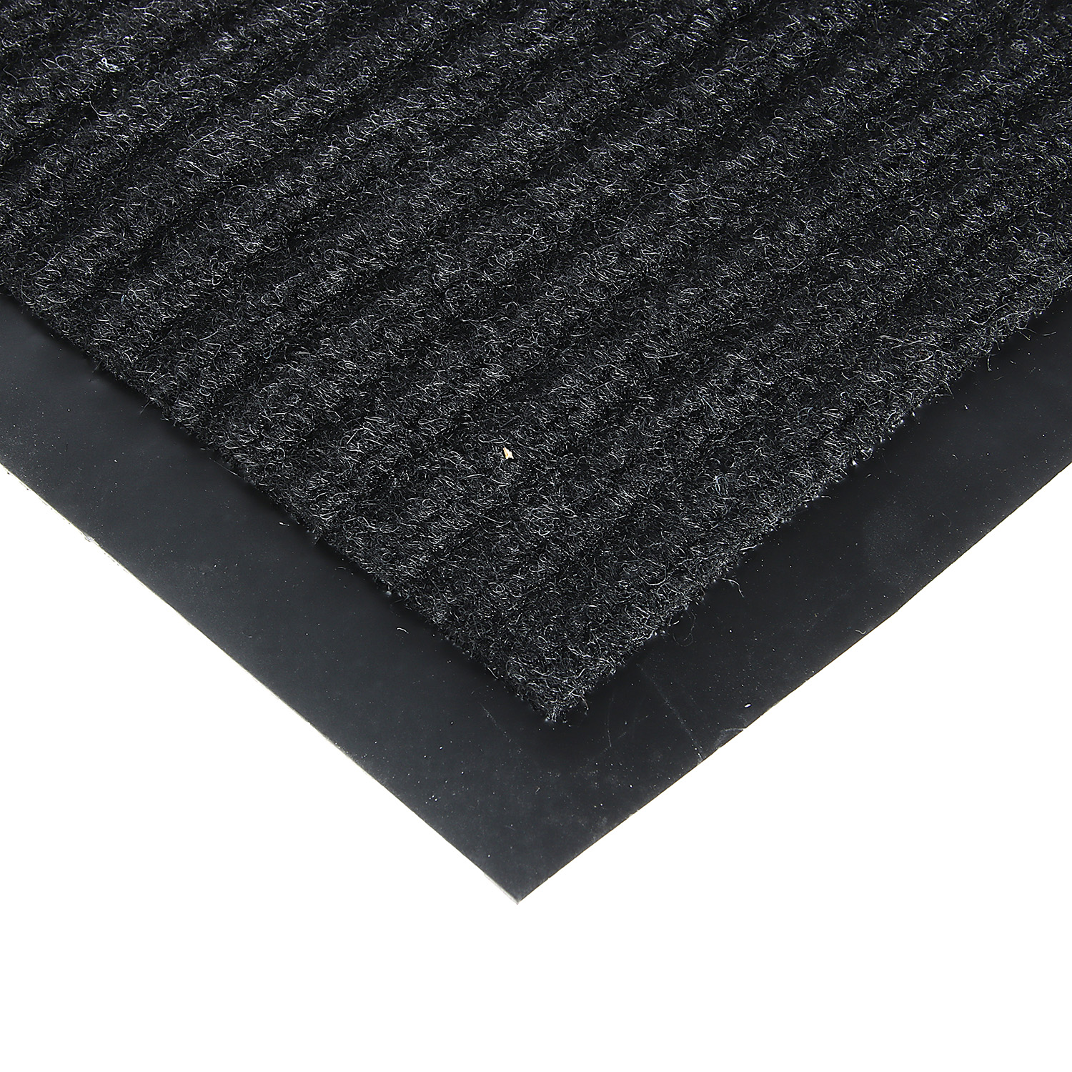 Коврик 40х60 см KOVROFF, влаговпитывающий, ребристый, черный