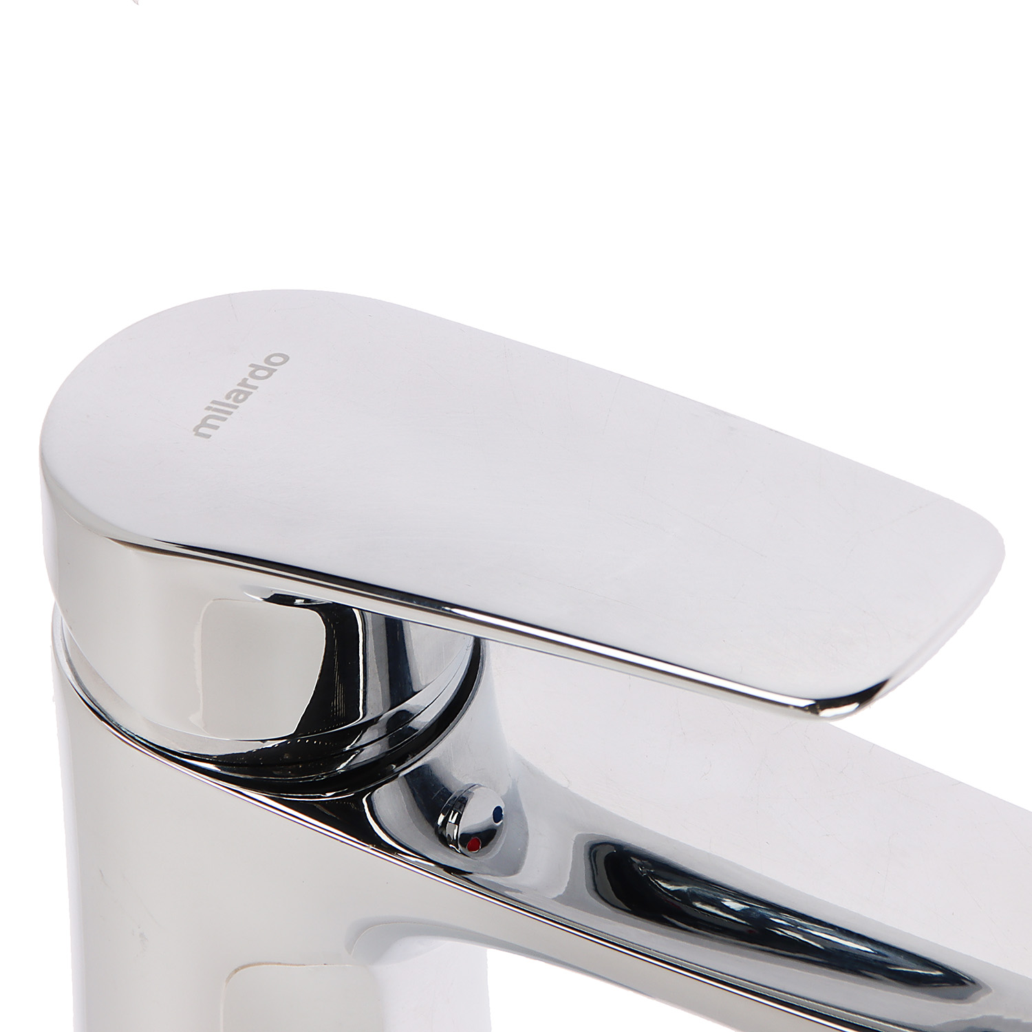 Смеситель для умывальника Milardo Horizont HORSB00M01, короткий излив, рычажный