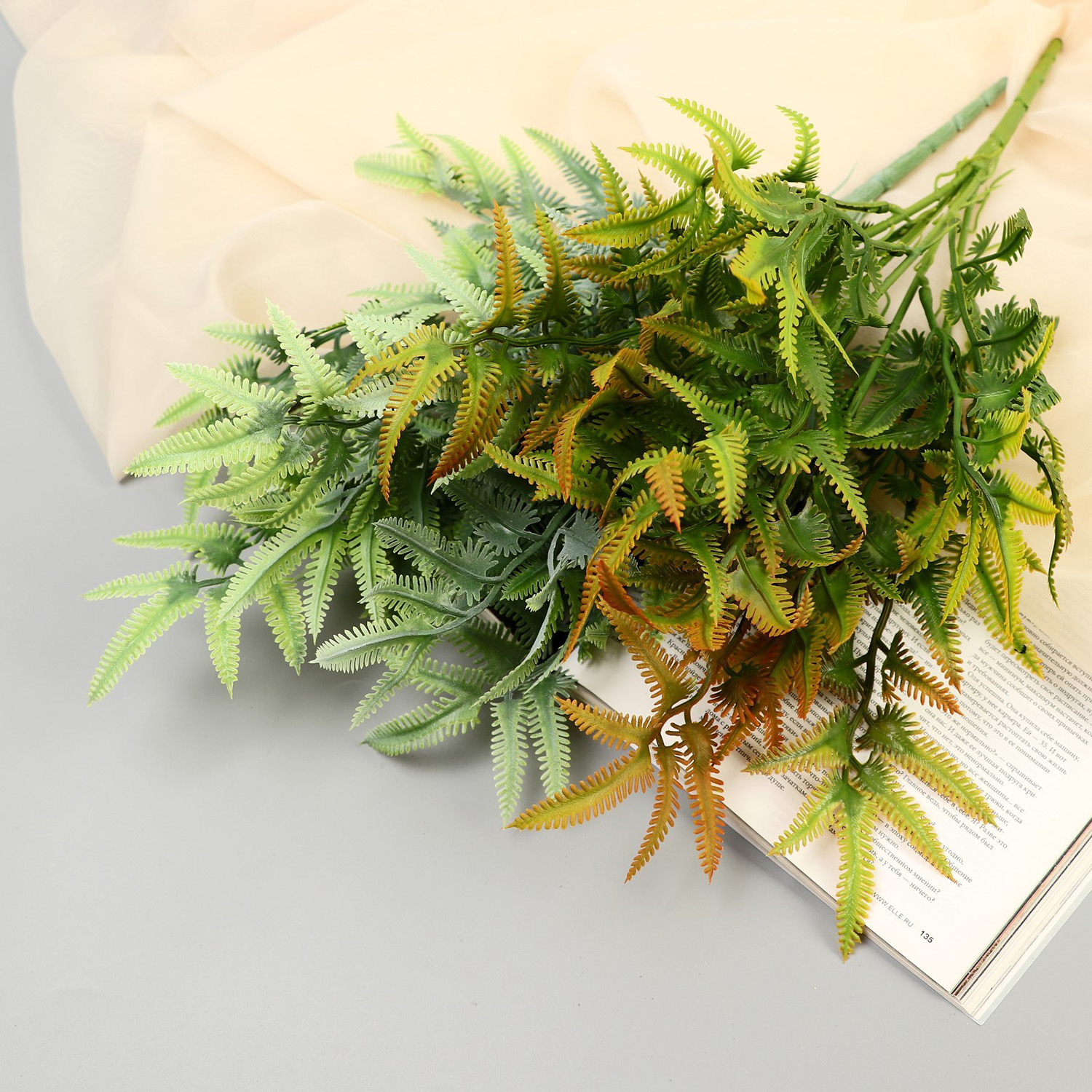 Букет искусственный «Папоротник лесной», 33 см, МИКС