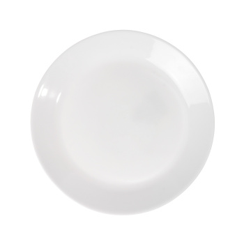 Тарелка стеклокерамика DECO Белая б/рис. мелкая d19см LMP75 *6/48