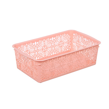 Корзина для хранения пластм. "Floral" 250х150х75мм арт.431287522(431287528,431287518) Бытпласт *1/9