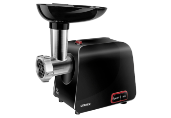 Мясорубка 1600Вт Centek CT-1621 черный, 1,5 кг мяса/мин, 2 диска *1/4