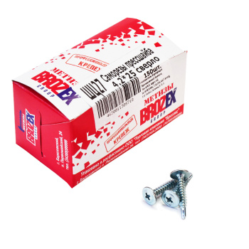 Саморезы прессшайба BROZEX коробка 4,2*25 сверло (150шт) *10 Саморезы прессшайба BROZEX коробка 4,2*25 сверло (150шт) *10