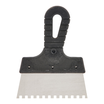 Шпатель малярный зубчатый 150мм нержавеющая сталь зуб 6*6 (арт.1205105) "Korvus"  *1/50 Шпатель малярный зубчатый 150мм нержавеющая сталь зуб 6*6 (арт.1205105) "Korvus"  *1/50