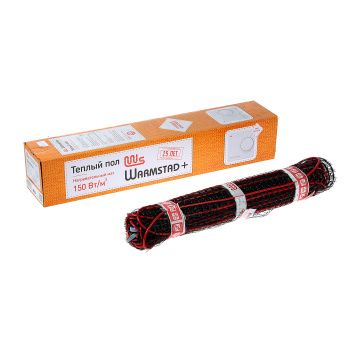 Мат нагревательный "Warmstad+" с терморегулятором WSM 300Вт/2,00кв.м *1