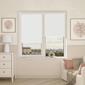 Штора рулонная Блэкаут Болид белый 61,5*175 Легранд *1/6