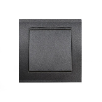 Выключатель "Бриллиант" СП 1кл. графит  10А IP20 UNIVersal 7947366-Gr *10/100