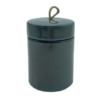 Контейнер для ватных дисков Delphinium керамика коллекция "Малахит" 106334 *1/24