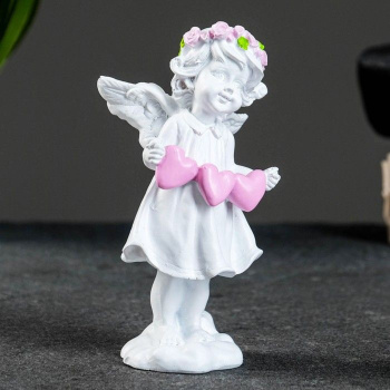 Фигура "Ангел с тремя сердцами" 4,5х5,8х12см   4302462