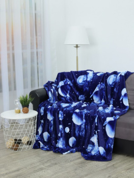 Плед 150*200см фланель космос синий TF FN F121 a1520 Absolute *1