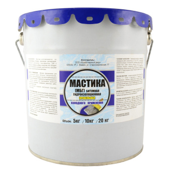 Мастика битумная кровельная 10 кг ХозДвор, гидроизоляционная Мастика битумная кровельная 10 кг ХозДвор, гидроизоляционная